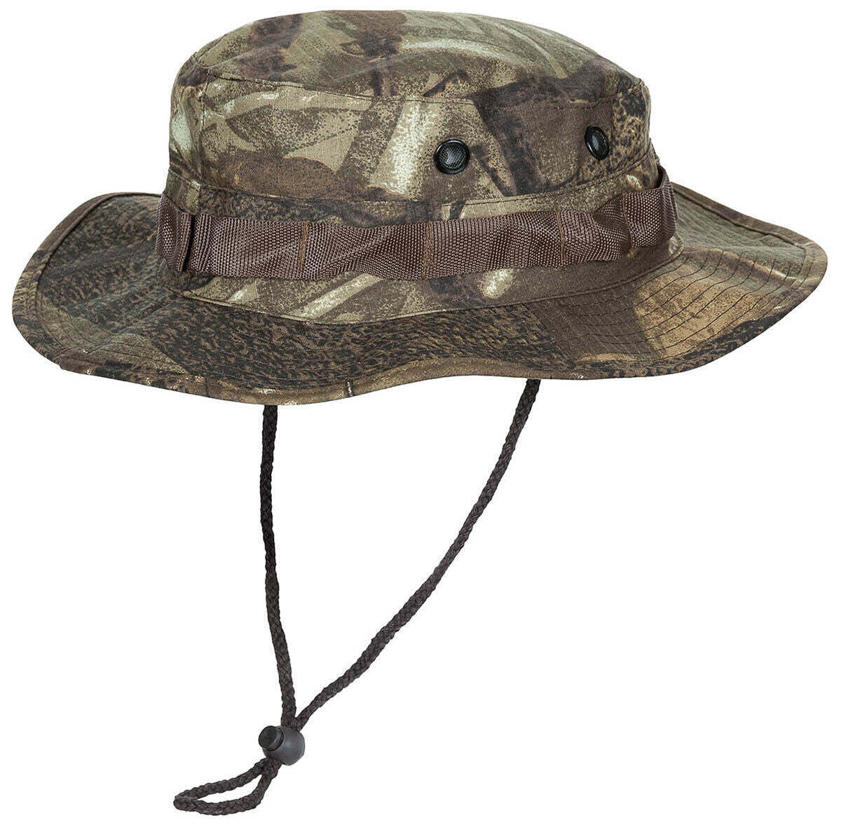 MFH Special Forces Short-Brim Ripstop Camo Army Bush Hat Jungle Military Brown