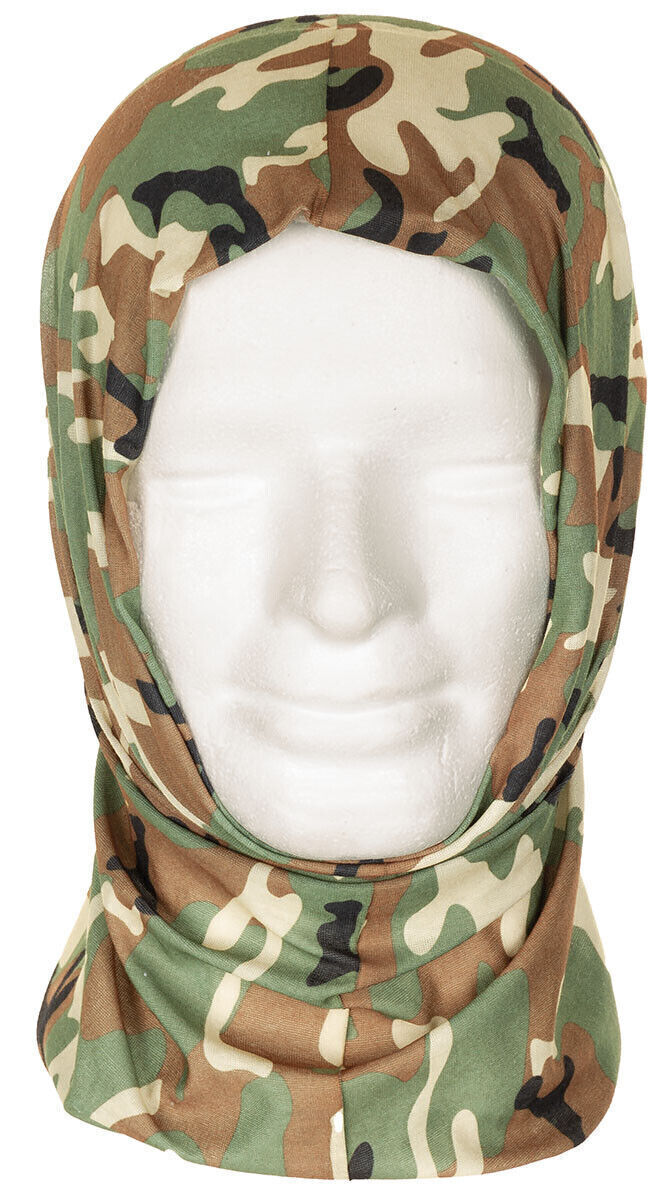 Army Fleece Neck Gaiter One-Size-Fits-All 100% Polyester Woodland Camo