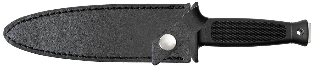 Boot Knife Outdoor Hiking Hunting CampingDouble-Edged Rubber Handle Sheath