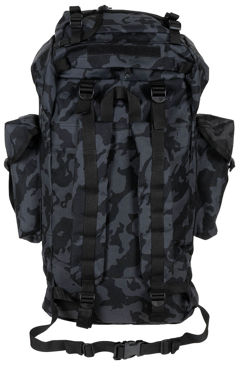 MFH German Army Combat Backpack 65L Aluminium Rod Night-camo