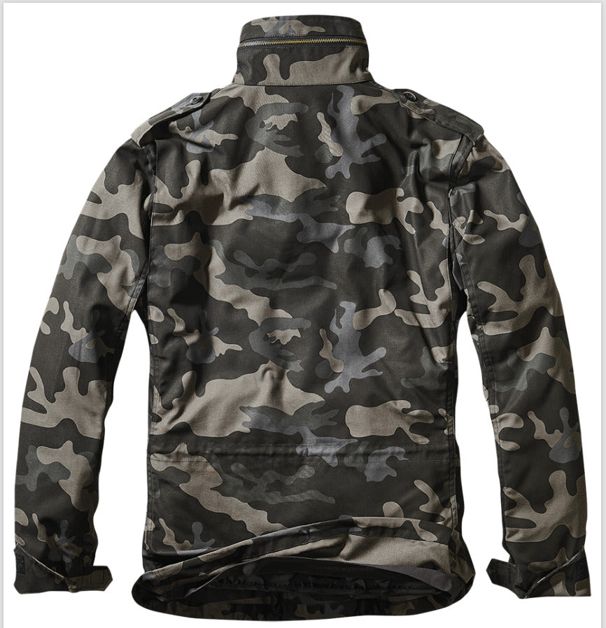 Brandit Jacket Parka Man Winter Military Camo Field Army M-65 Dark Camo