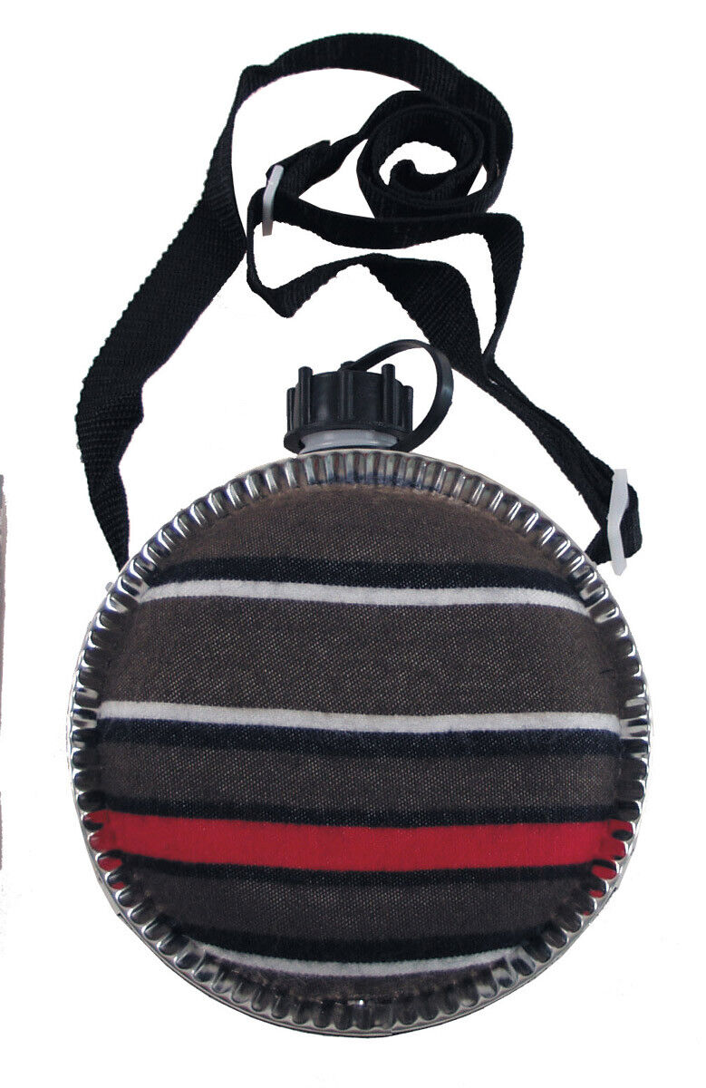 MFH Scout round water bottle with felt cover