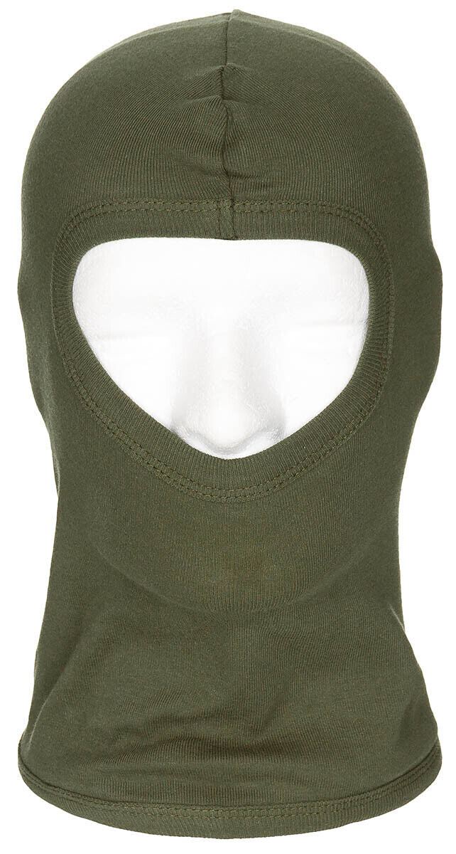 Face Mask Ski Winter Hat 1 One Hole Balaclava Hood Beanie Slit Thin OD green