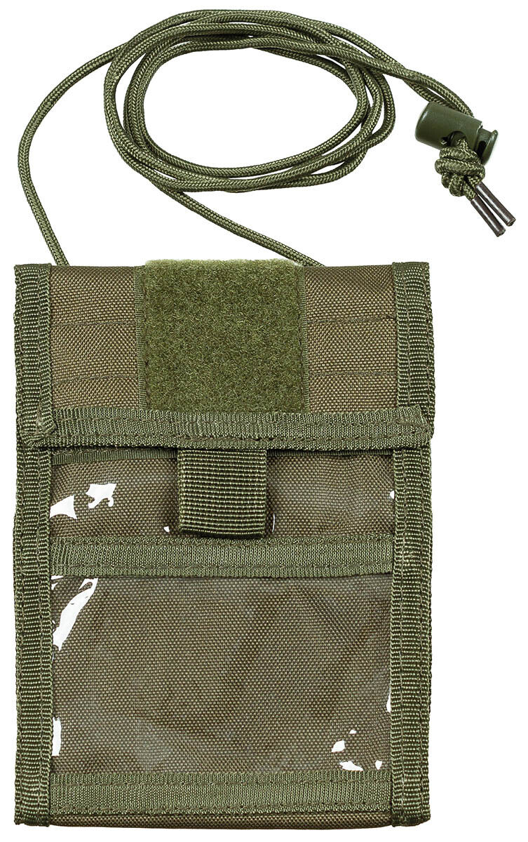 Neck Pouch Military Army Style OD Green