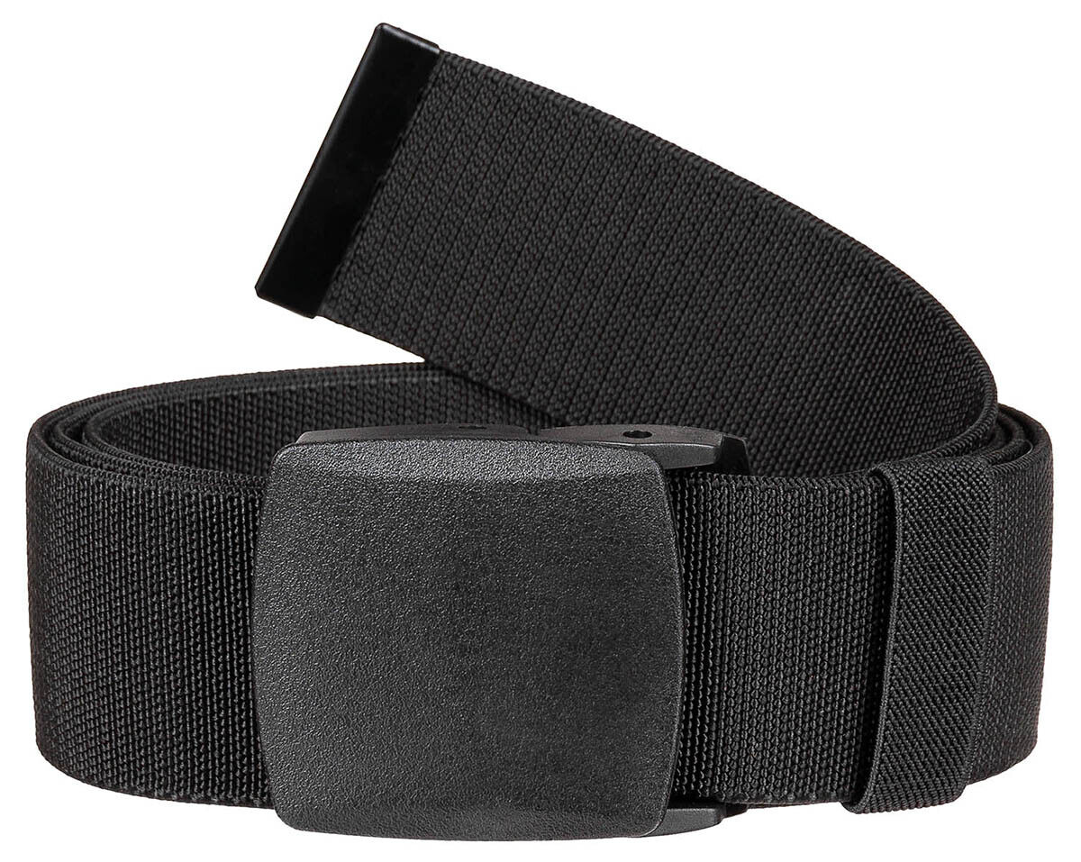 Web Belt Combat Tactical Elastic Material Black