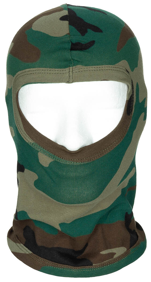 Face Mask Ski Winter Hat 1 One Hole Balaclava Hood Beanie Slit Thin Woodland