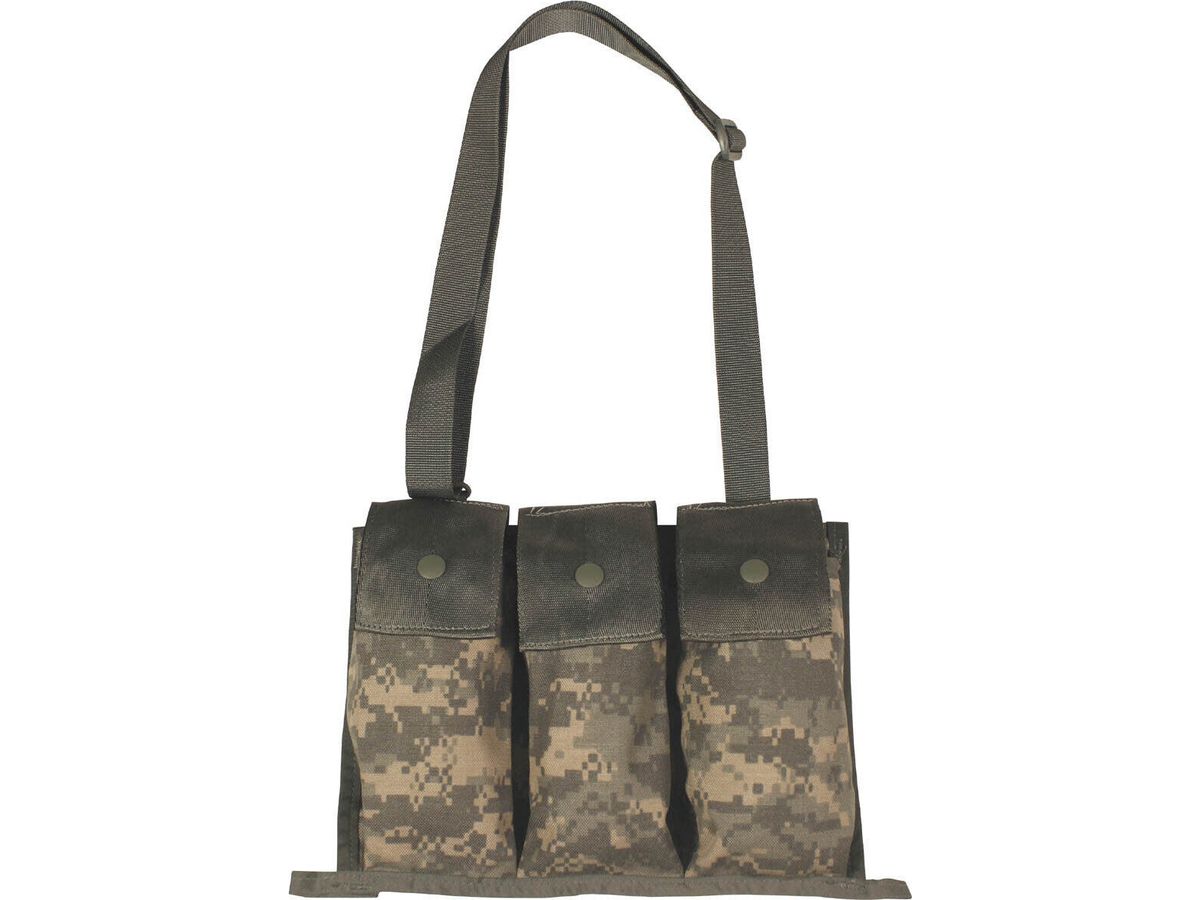 Original US Army Military Combat ammunition Pouch Triple AT-digital Used