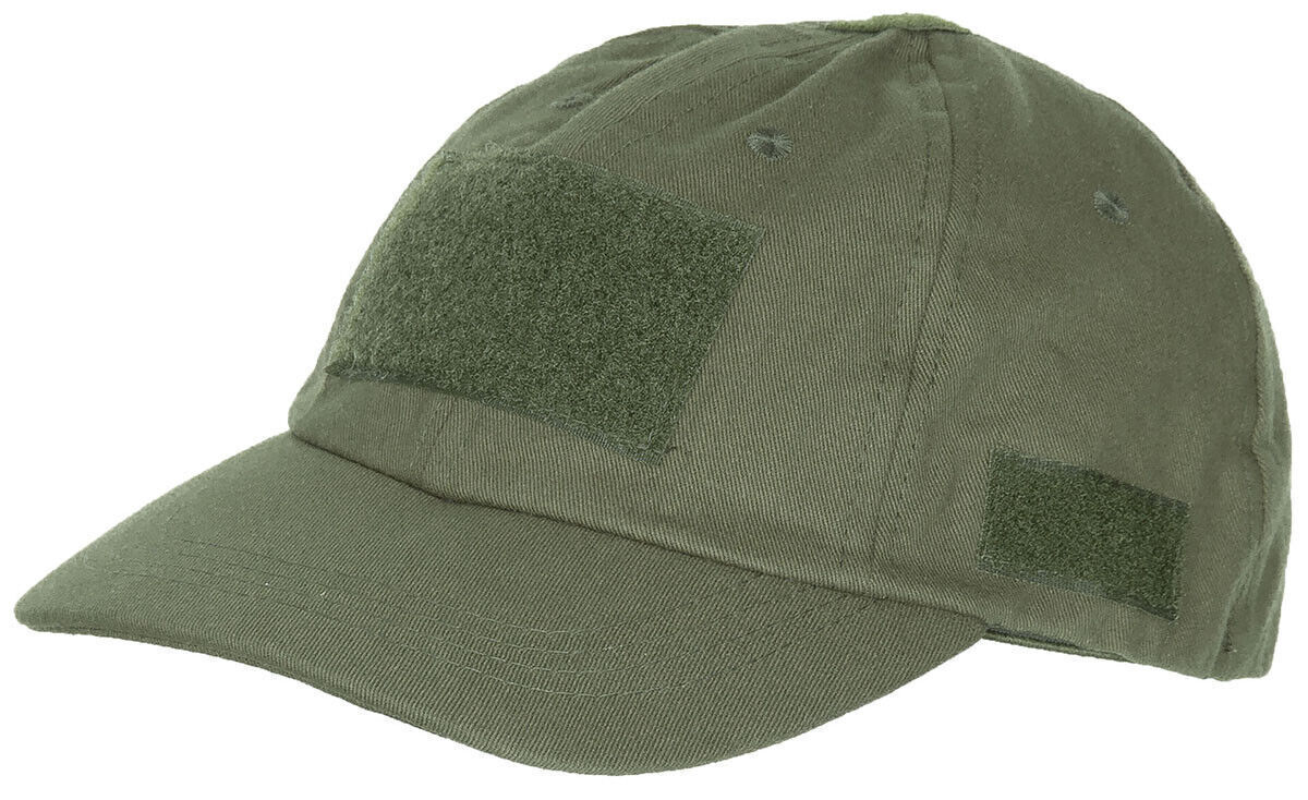 US Army Military Field Outdoor Operations Cap With Loop Panels OD green