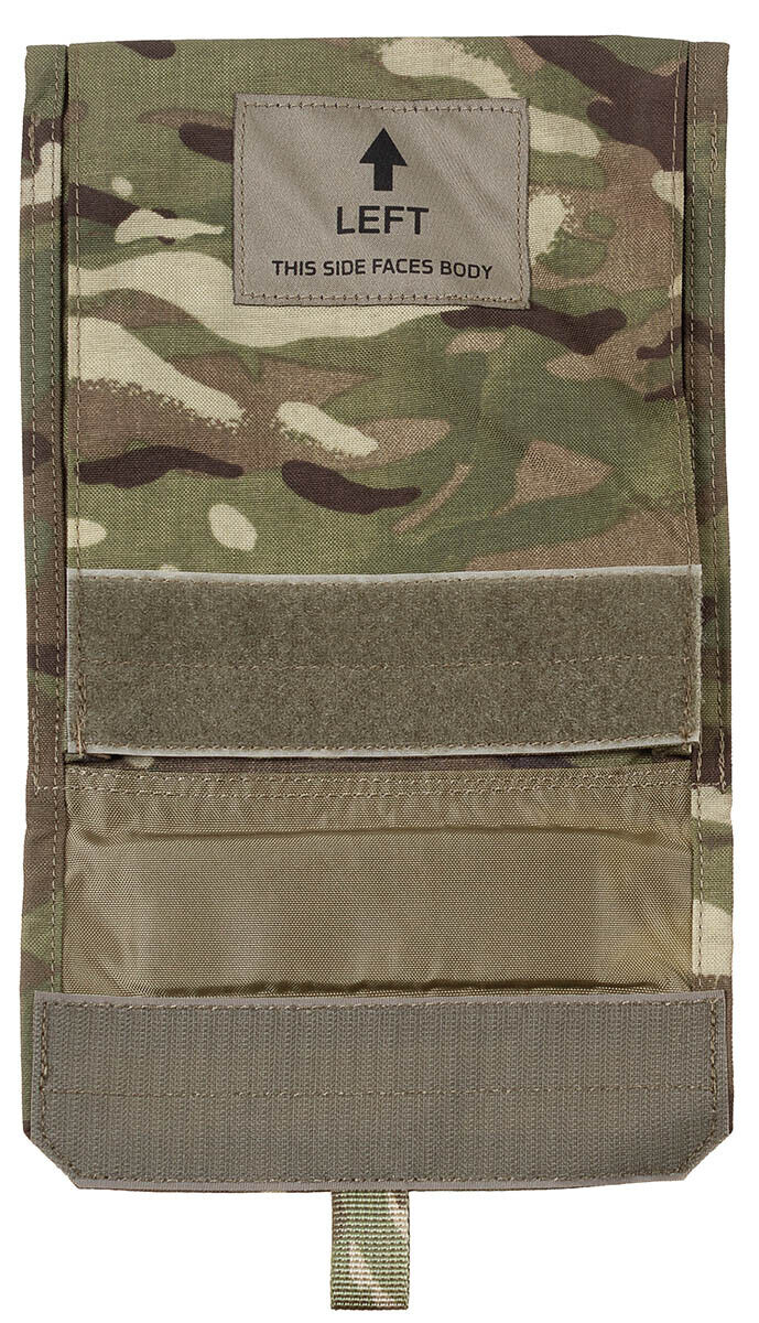 GB Original Military Army Side Plate Pocket Virtus Left MTP Camo Used