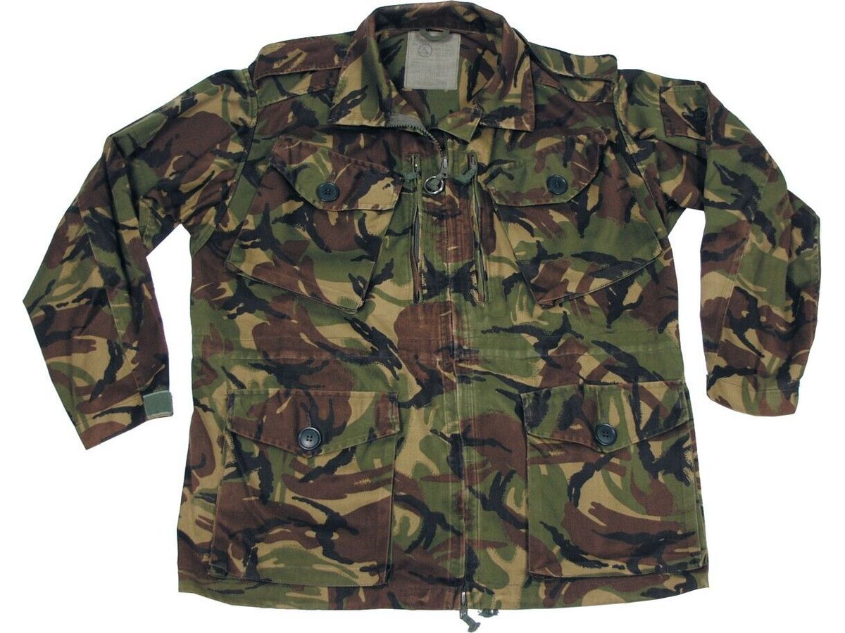Original British Army Military Smock Jacket DPM Camo Used 100% Cotton
