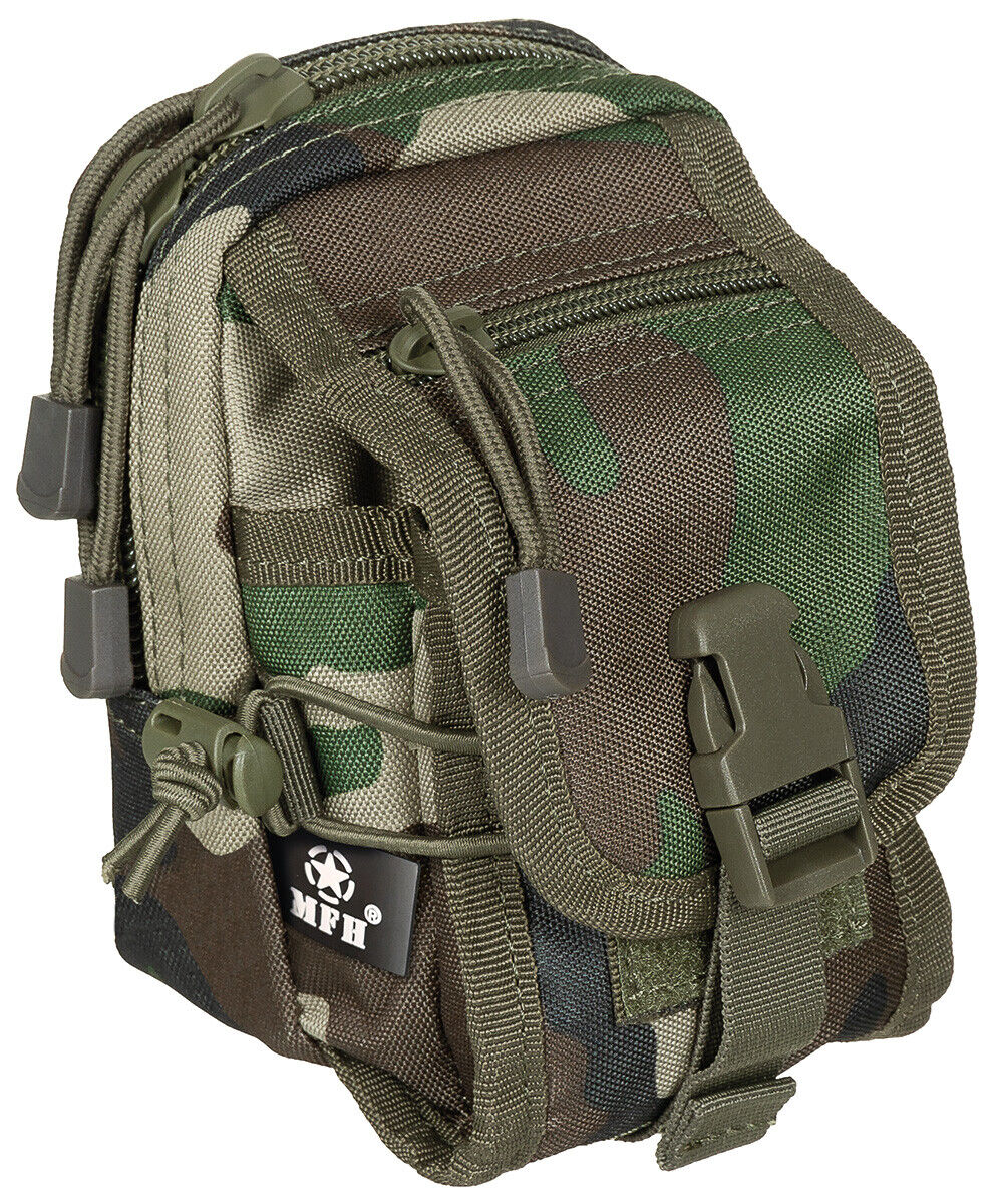 MFH Utility Pouch MOLLE Woodland