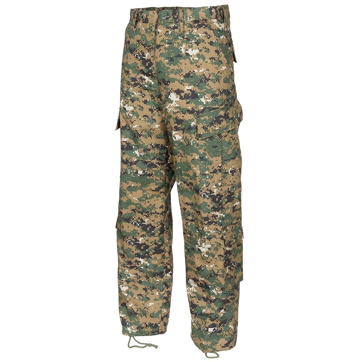 US Army Mens Tactical BDU Pants Military Combat Rip Stop Digital Woodland Camo