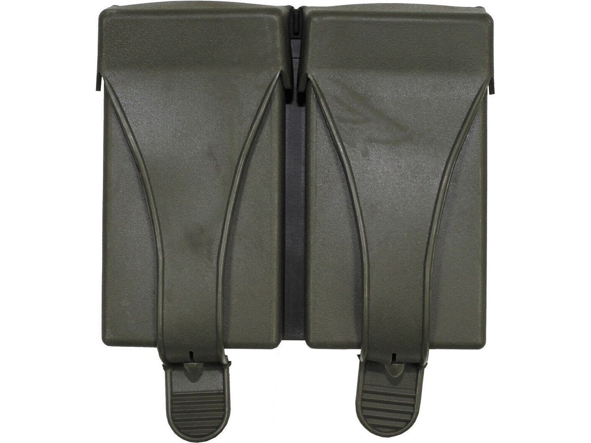 Original German Bundeswehr Army Military Ammo Pouch G3 Double OD Green Used