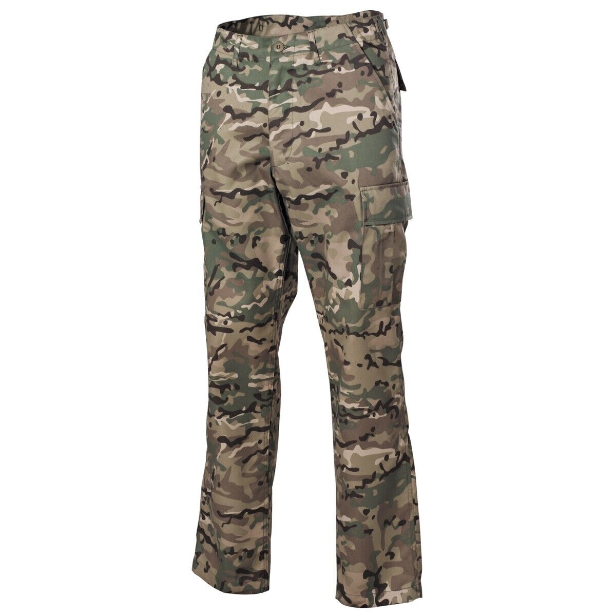 US Army Mens Tactical BDU Pants Combat Cargo Military Hunting Camo Trousers MFH