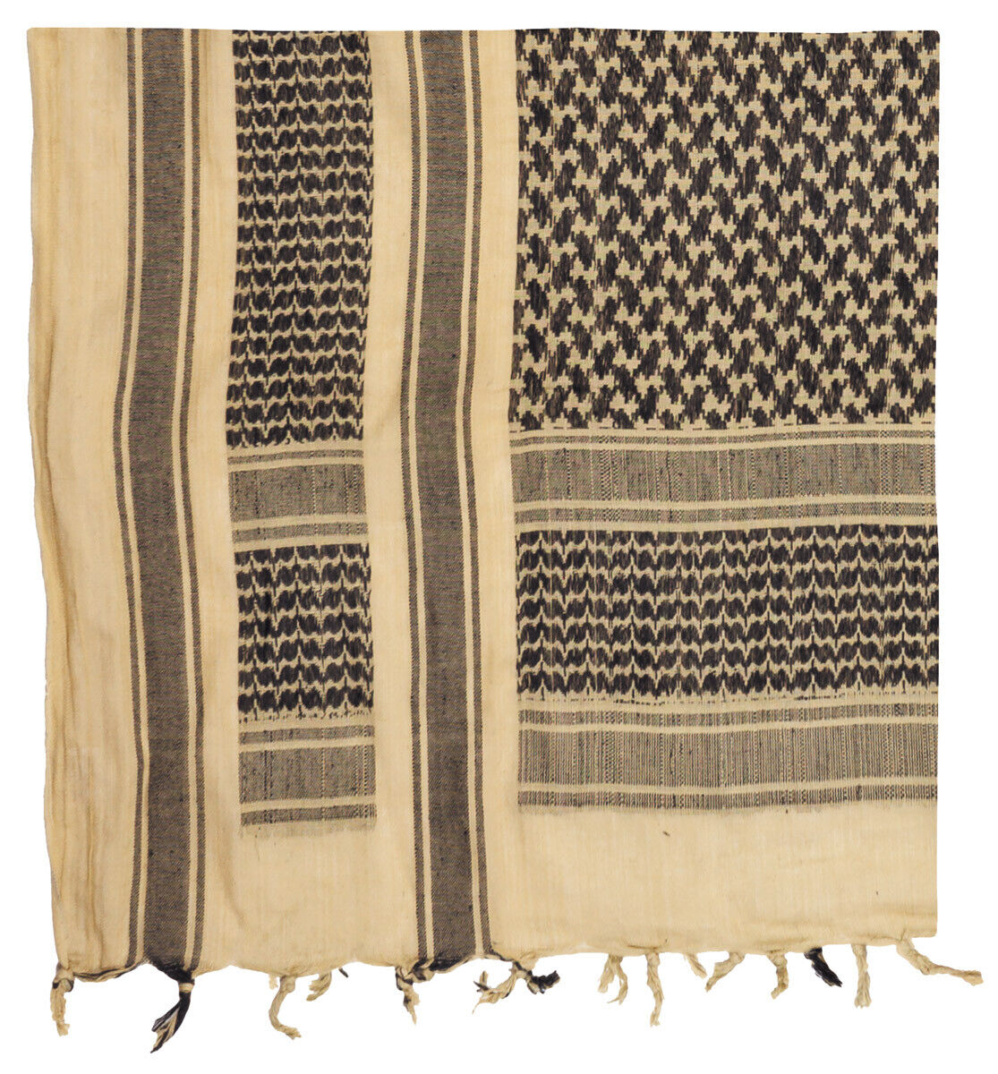Shemagh Tactical Scarf Multifunctional Against Sun Dust Sand Black