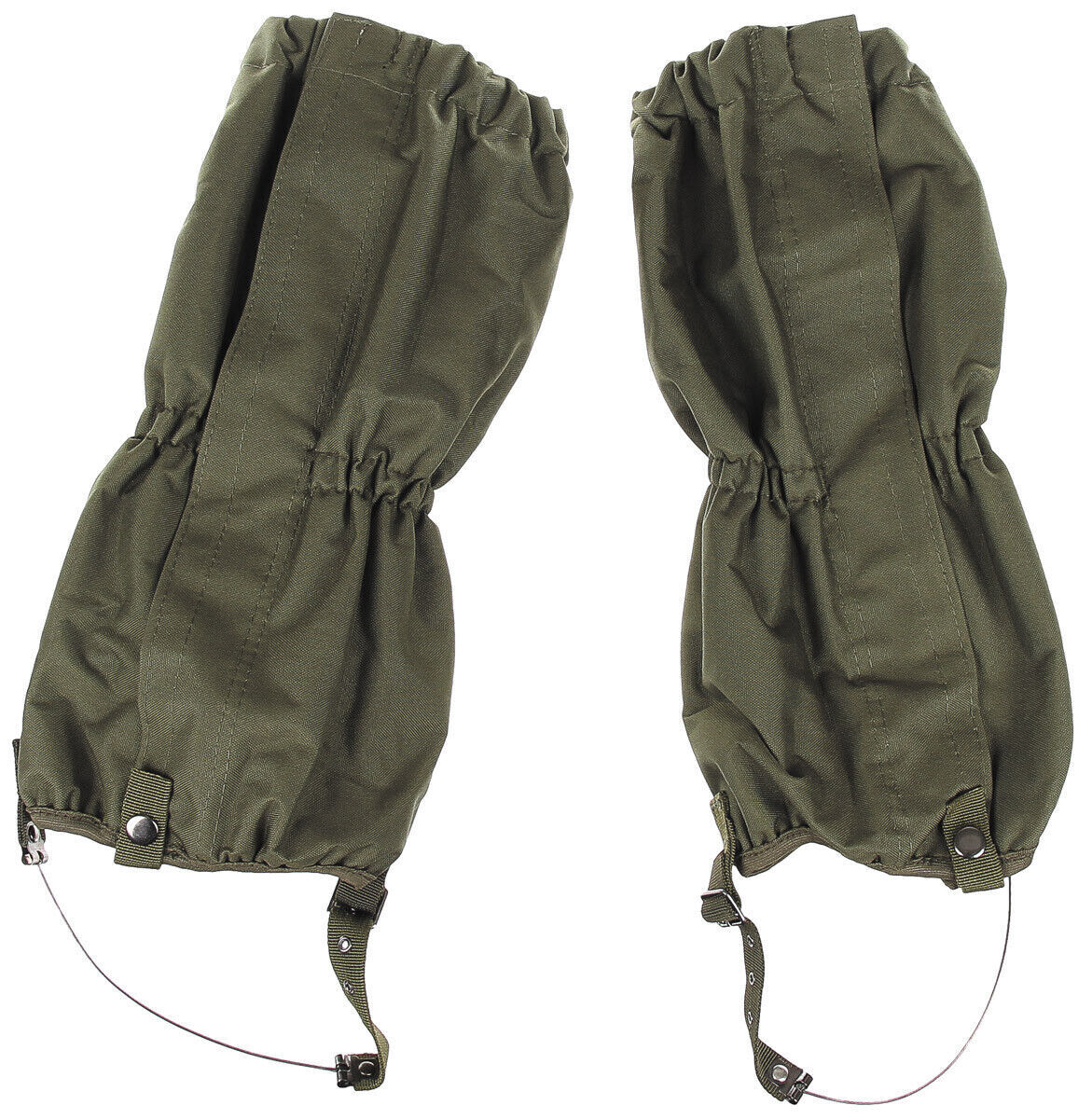 MFH Gaiters Green with Zip Steel Wire