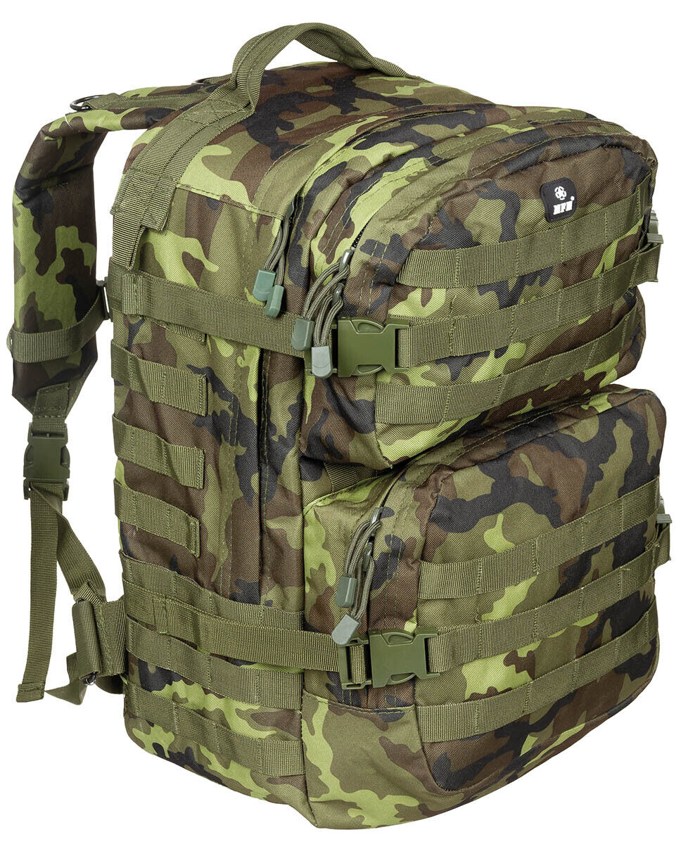 MFH Assault II 40 l backpack in M 95 CZ camouflage