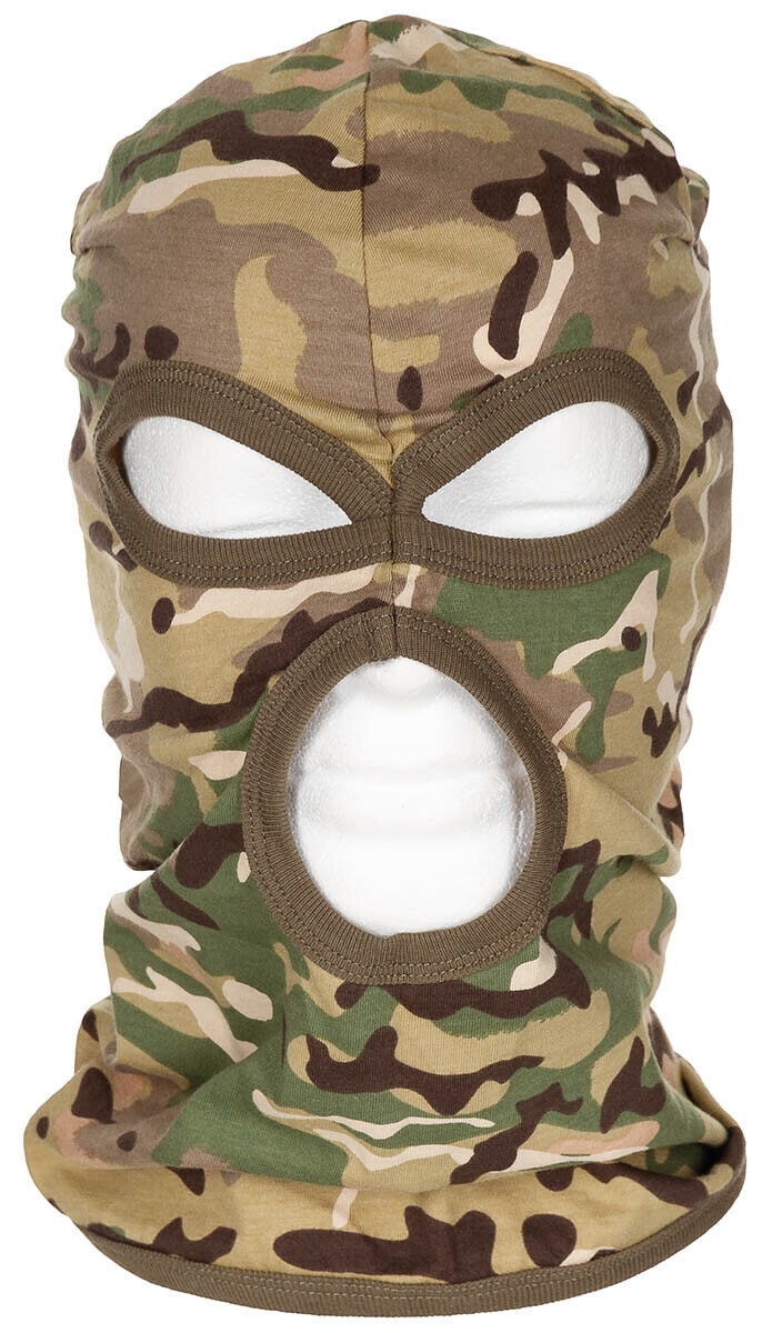 Face Mask Ski Winter Hat 3 Holes Balaclava Hood Beanie Slit Thin Operation-Camo