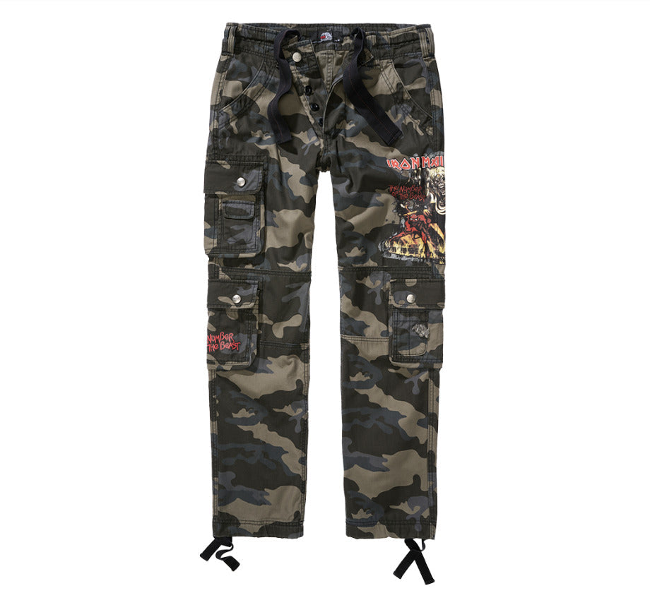 Brandit IRM Pure Slim Trousers Outdoor Hiking Stylish Pants Dark Camo