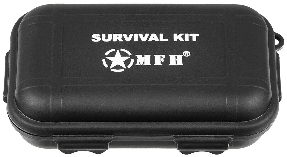 Survival Kit Combat Small 22-part Black Waterproof