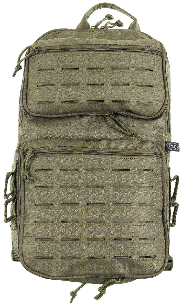 Outdoor Hiking Adjustable Backpack Military Army Compress 7-15L OD Green