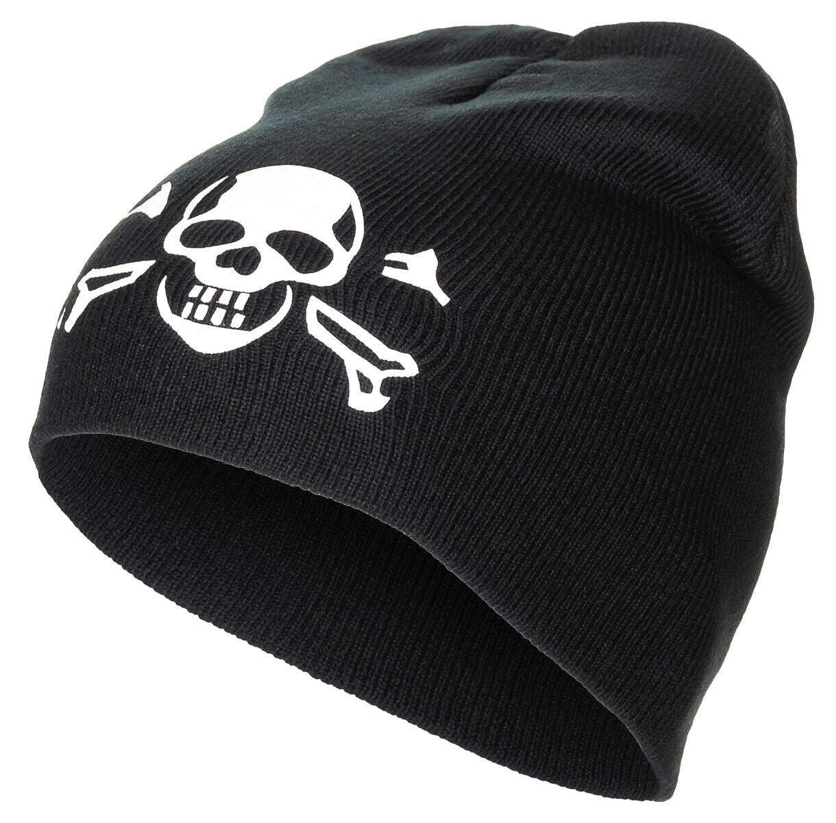 Winter Watch Cap Thick Knitted Beanie Warm Outdoor Military Army Black Skull Fin