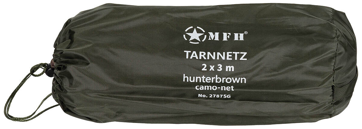 Military Army Camo Net With Carier Net 2x3m Reversible Hunter brown OD Green