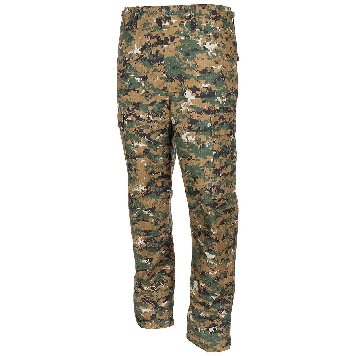 MFH US BDU combat pants in digital woodland rip stop