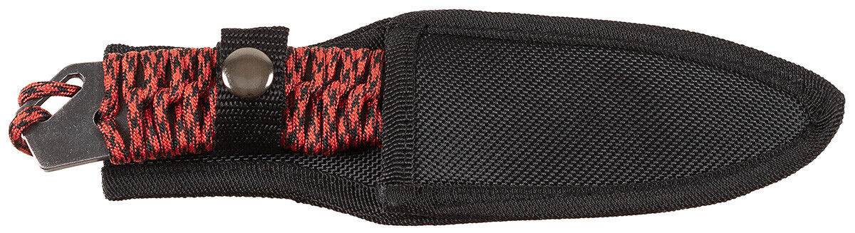 Outdoor Hunting Camping Knife Redrope Large Wrapped Handle Sheath