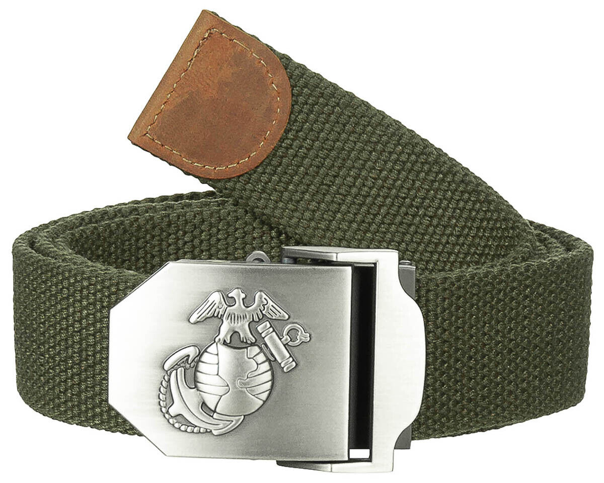 US Marines Corps Web Belt Up To 130cm OD Green