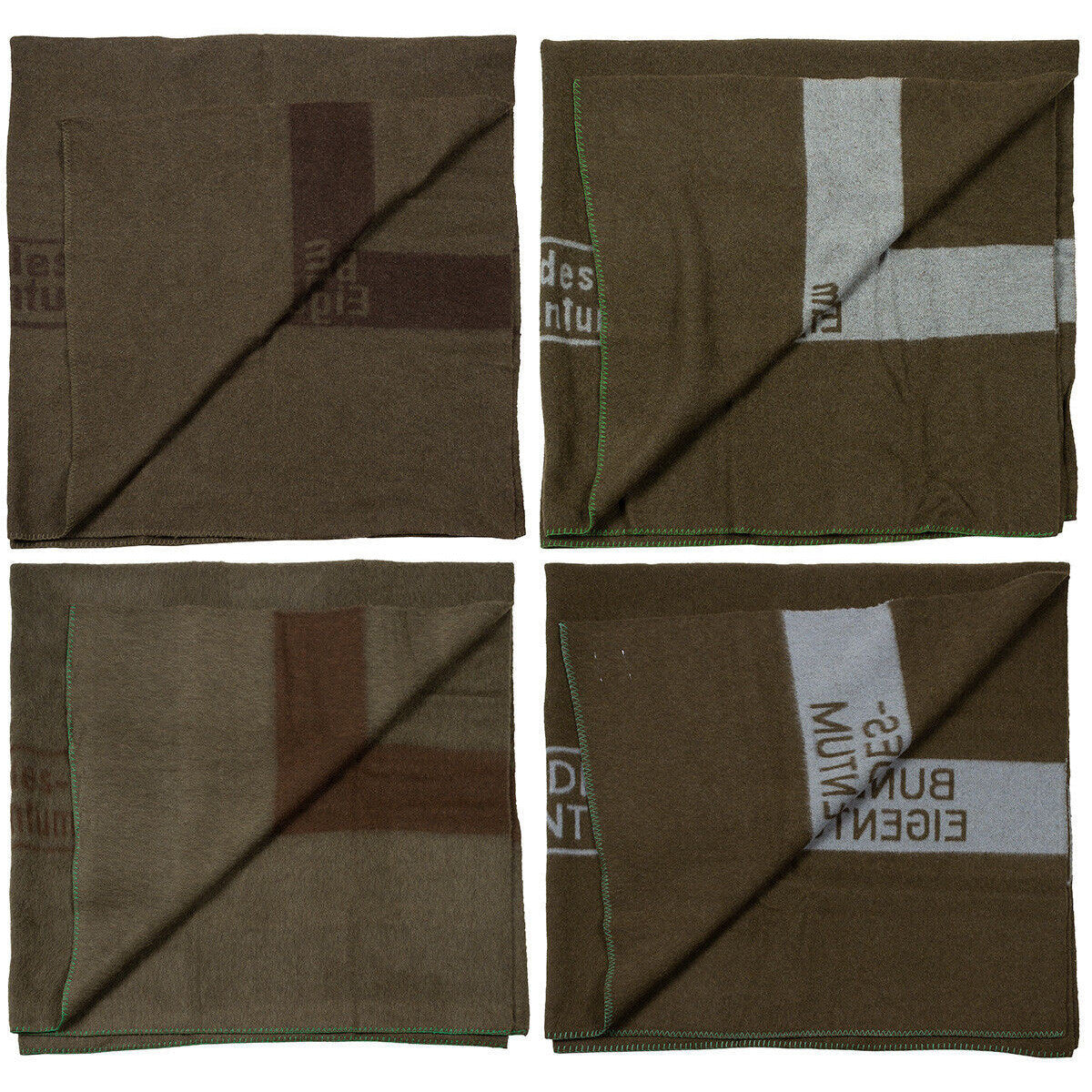 Original German Bundeswehr Army Military Blanket ca.210x200cm Brown