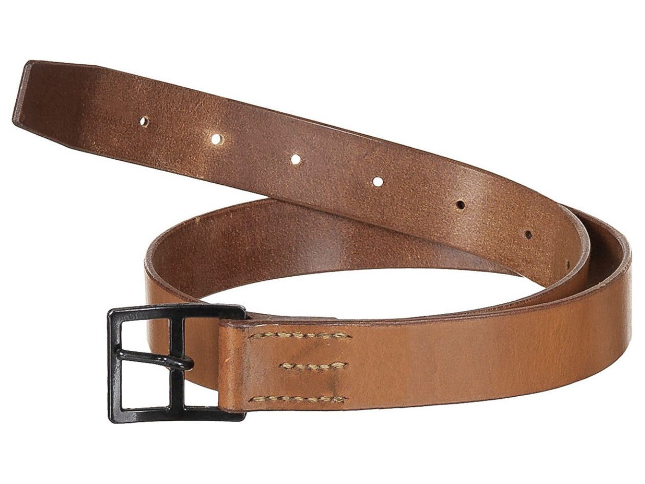 Original Swiss Army Military Field Vintage Belt Leather Brown 33mm Unisex