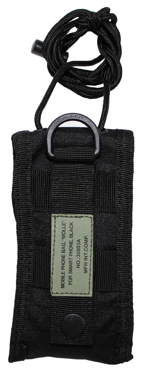 Mobile Phone Pouch Military Army Style MOLLE Black