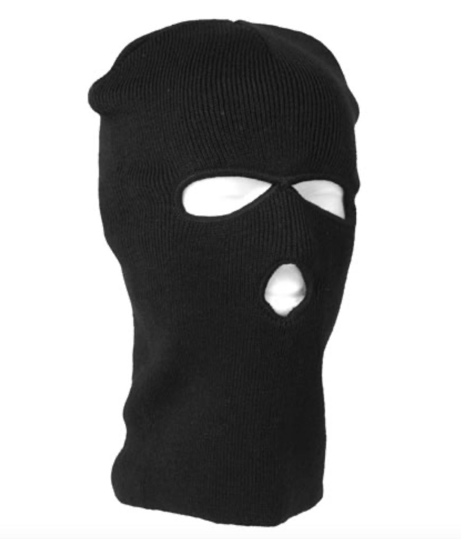Mil-Tec 3-hole Fine Knitwear Balaclava Black