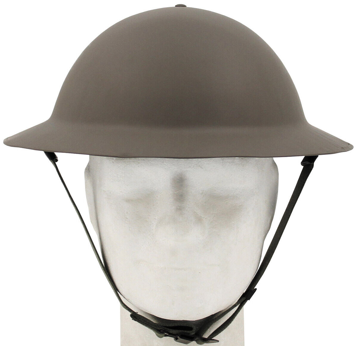 WWII British Army Brodie Helmet OD Green High-Quality Reproduction Tommy Helmet