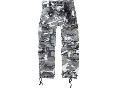 Brandit Pure Vintage Pants Camo Hiking Military Army Trousers Mens Cargo S-7XL