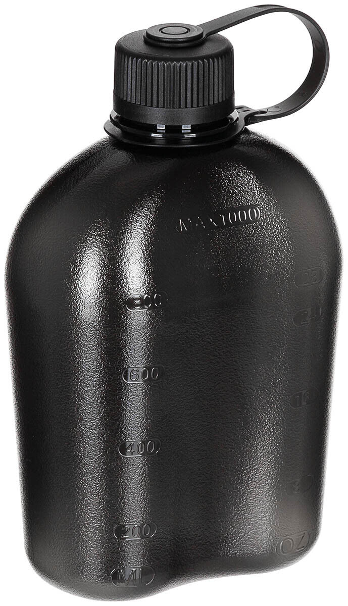 MFH US Canteen Gen II 1L -transparent Black