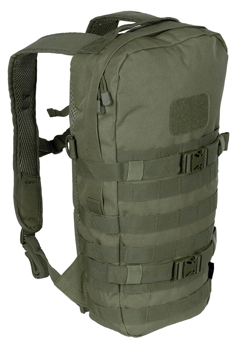 Outdoor Hiking Adjustable Backpack Military Army Daypack OD green 15L