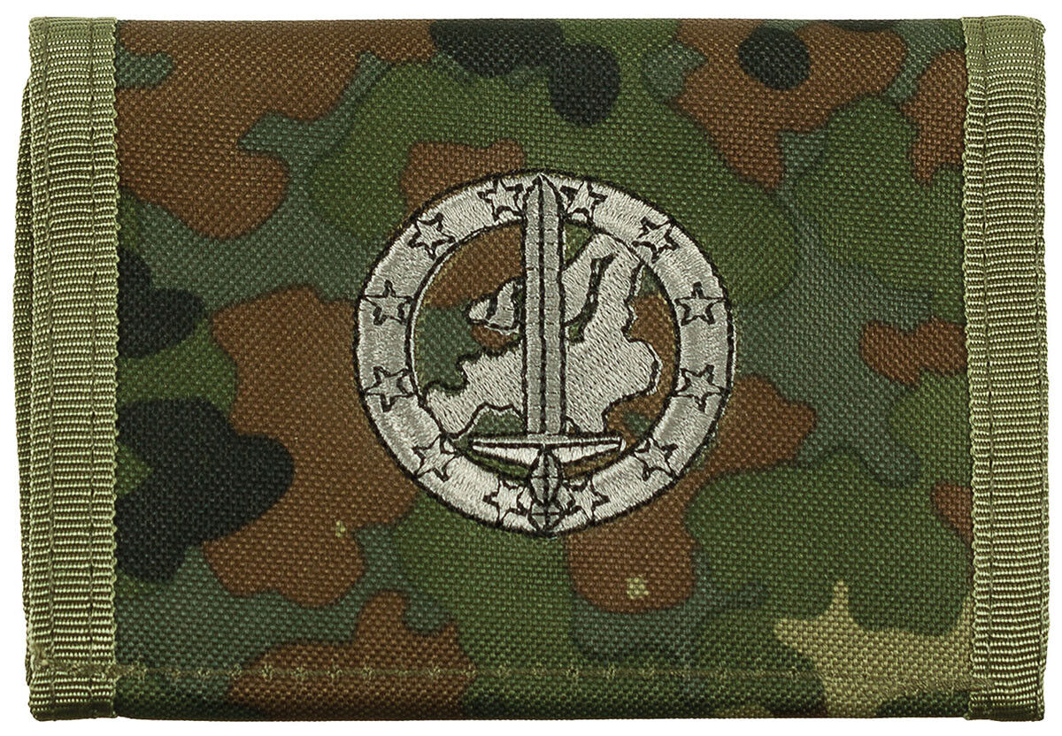 Bundeswehr German Army BW Wallet BW Camo Logo Eurocorp