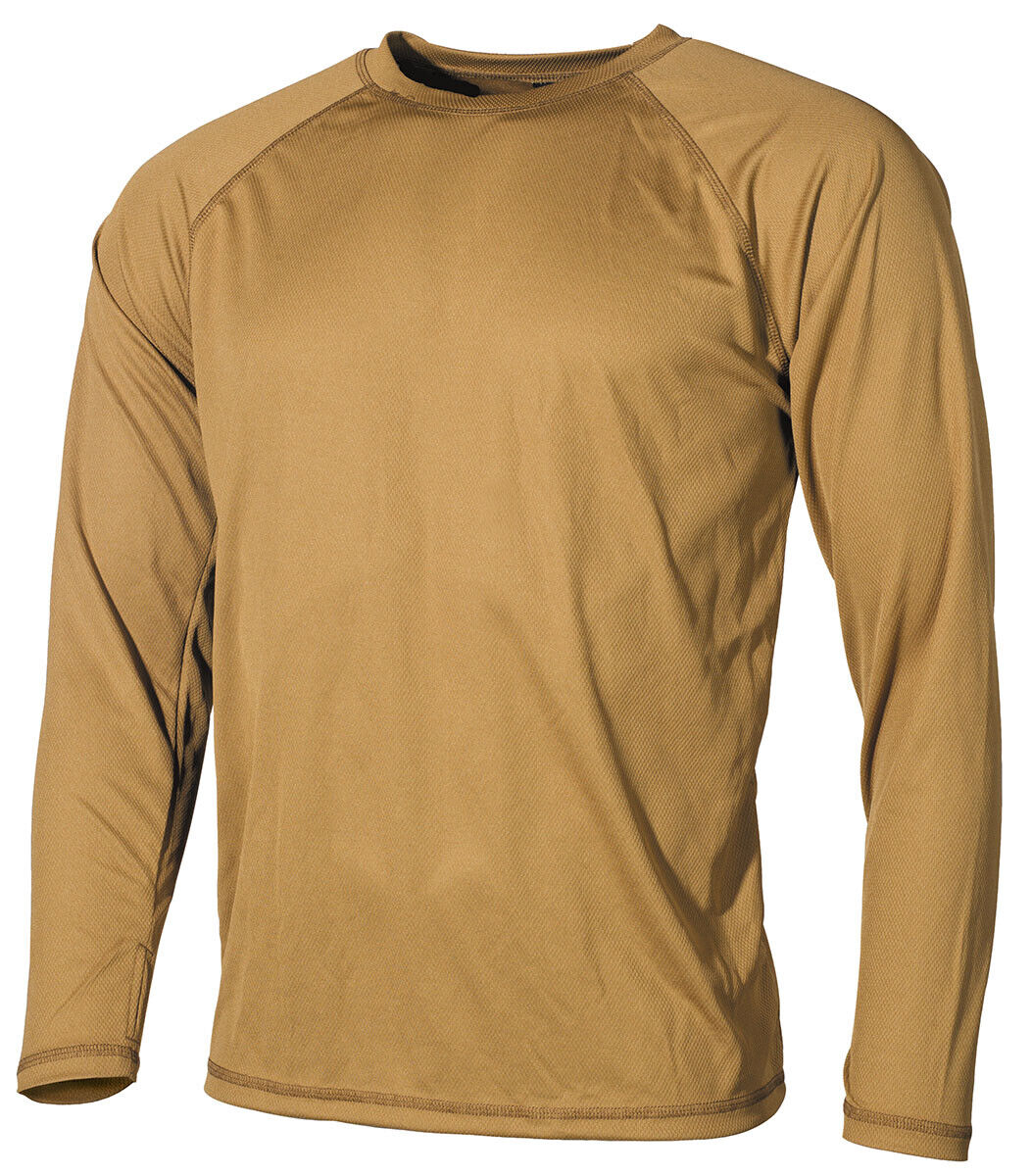 US Army Military Undershirt Breathable Fleece Level I GEN III Coyote Tan