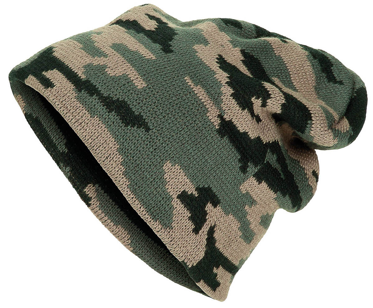 Winter Watch Cap Thick Knitted Beanie Warm Outdoor Military Army Woodland Fine