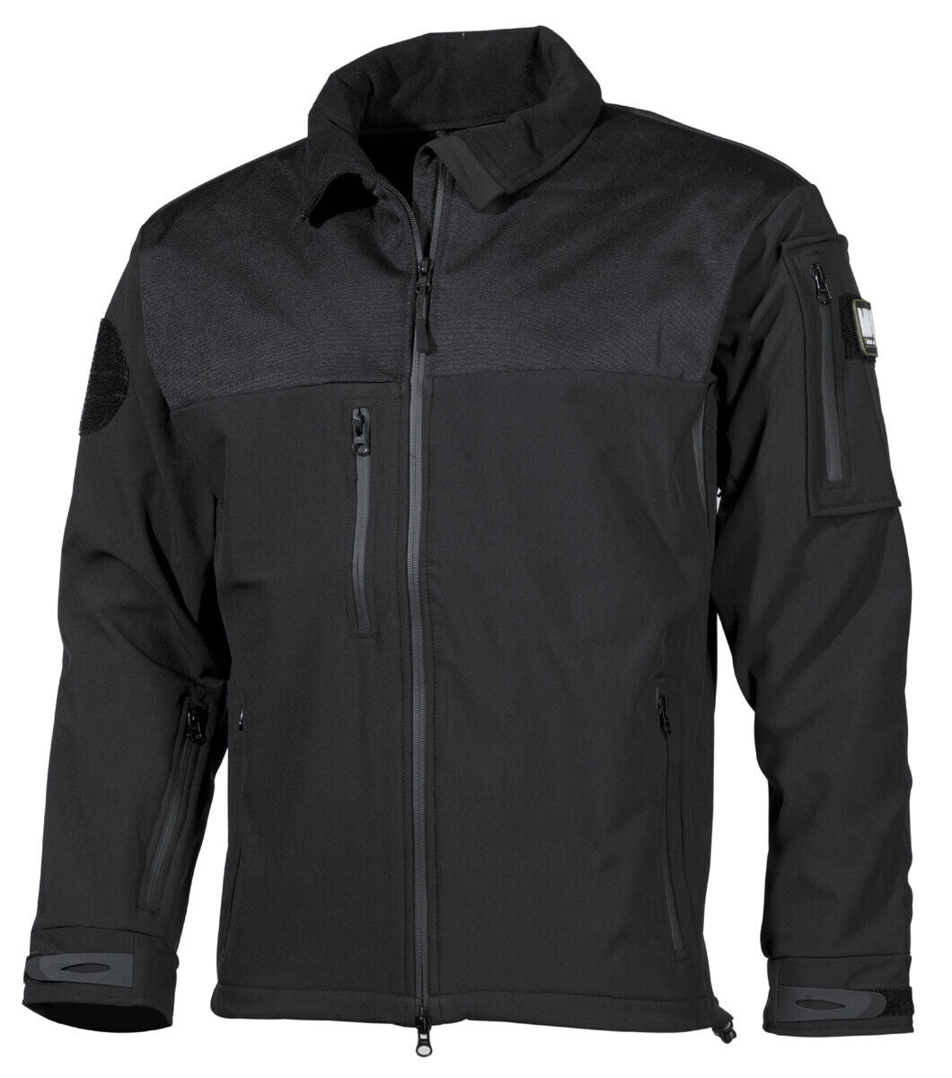 Australia Windproof Waterproof Soft Shell Jacket Men Army Military Combat Black