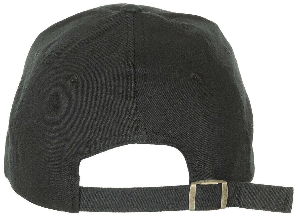 US Army Military Field Outdoor Cap Flat Black Brushed