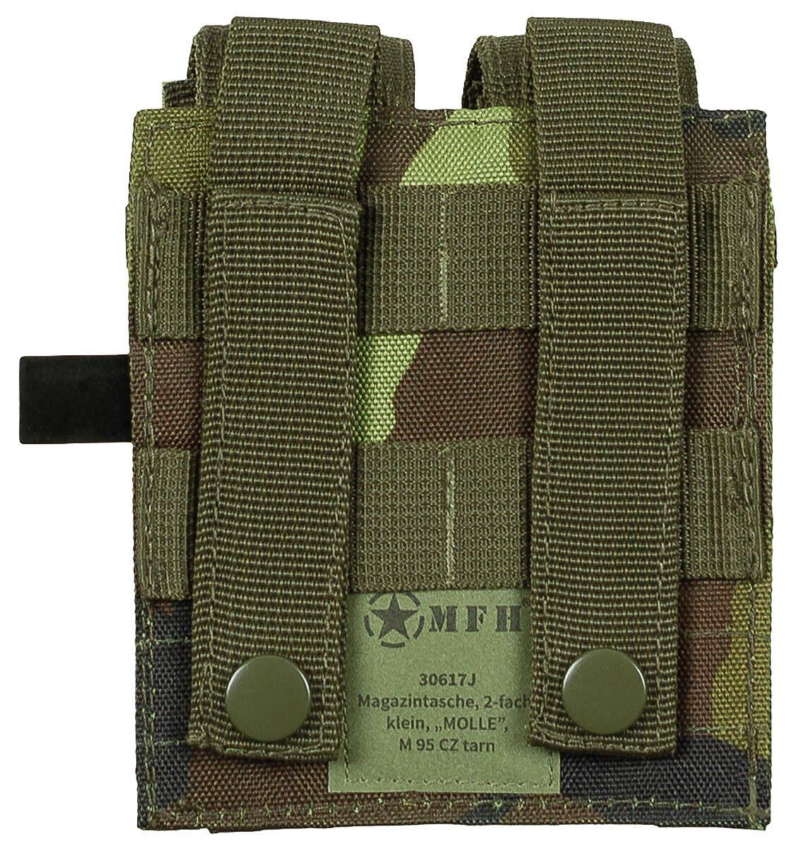 Military Equipment Combat Army Ammo Pouch Double Small MOLLE M 95 CZ Camo