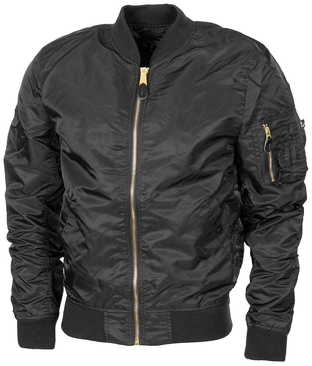 US Army Mens Bomber Jacket MA-1 Air Force Fly Military Pilot Flight Outdoor Coat