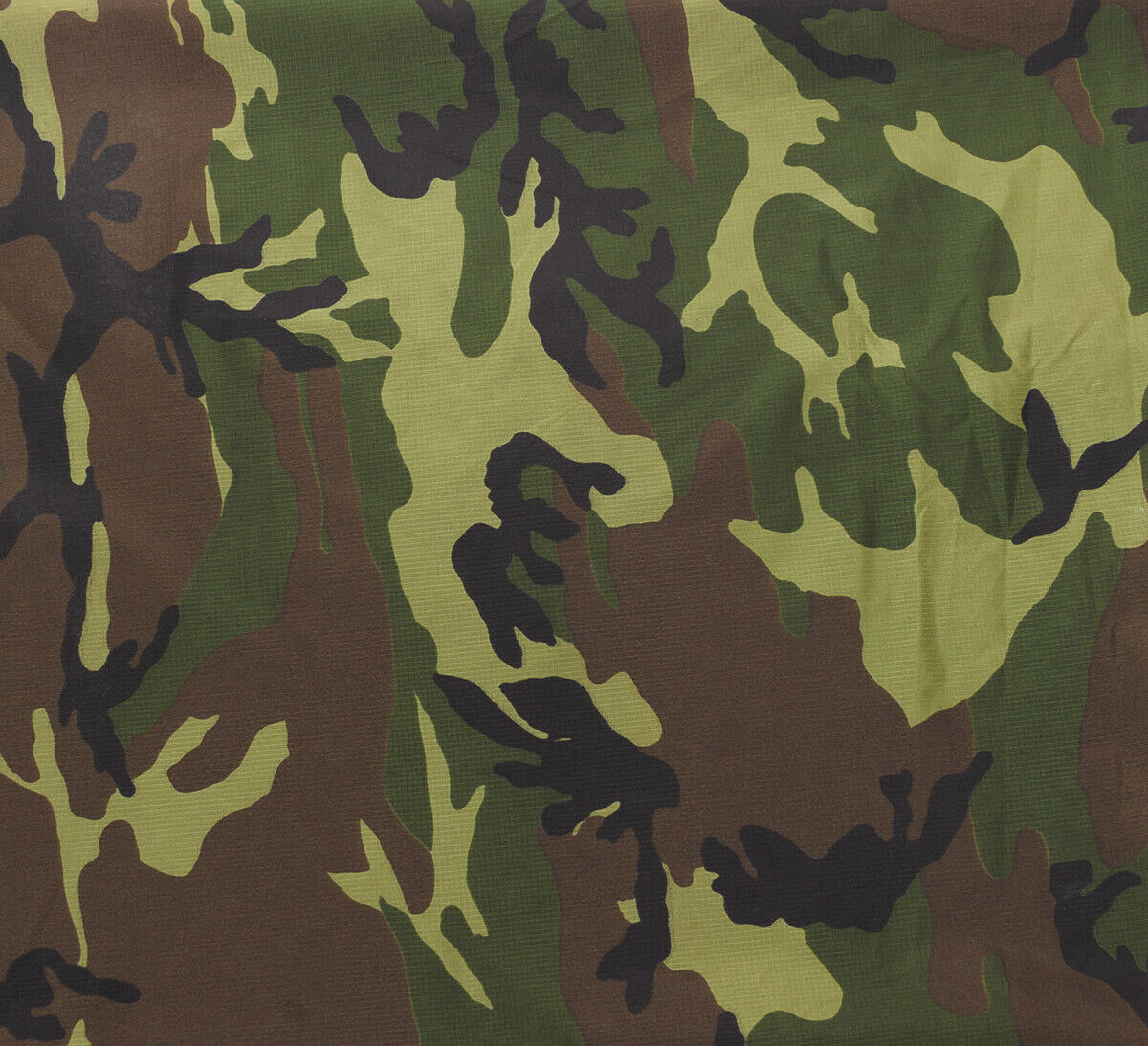 Camo Fabric Military Army Woodland Rip-stop Blanket Coated 1,5m Wide