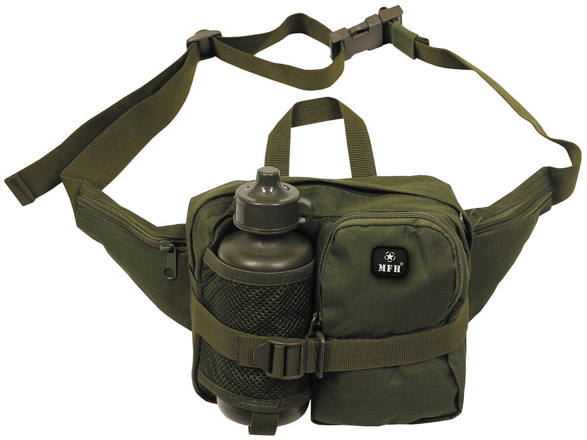 MFH Waist Bag with Drinking Bottle Green