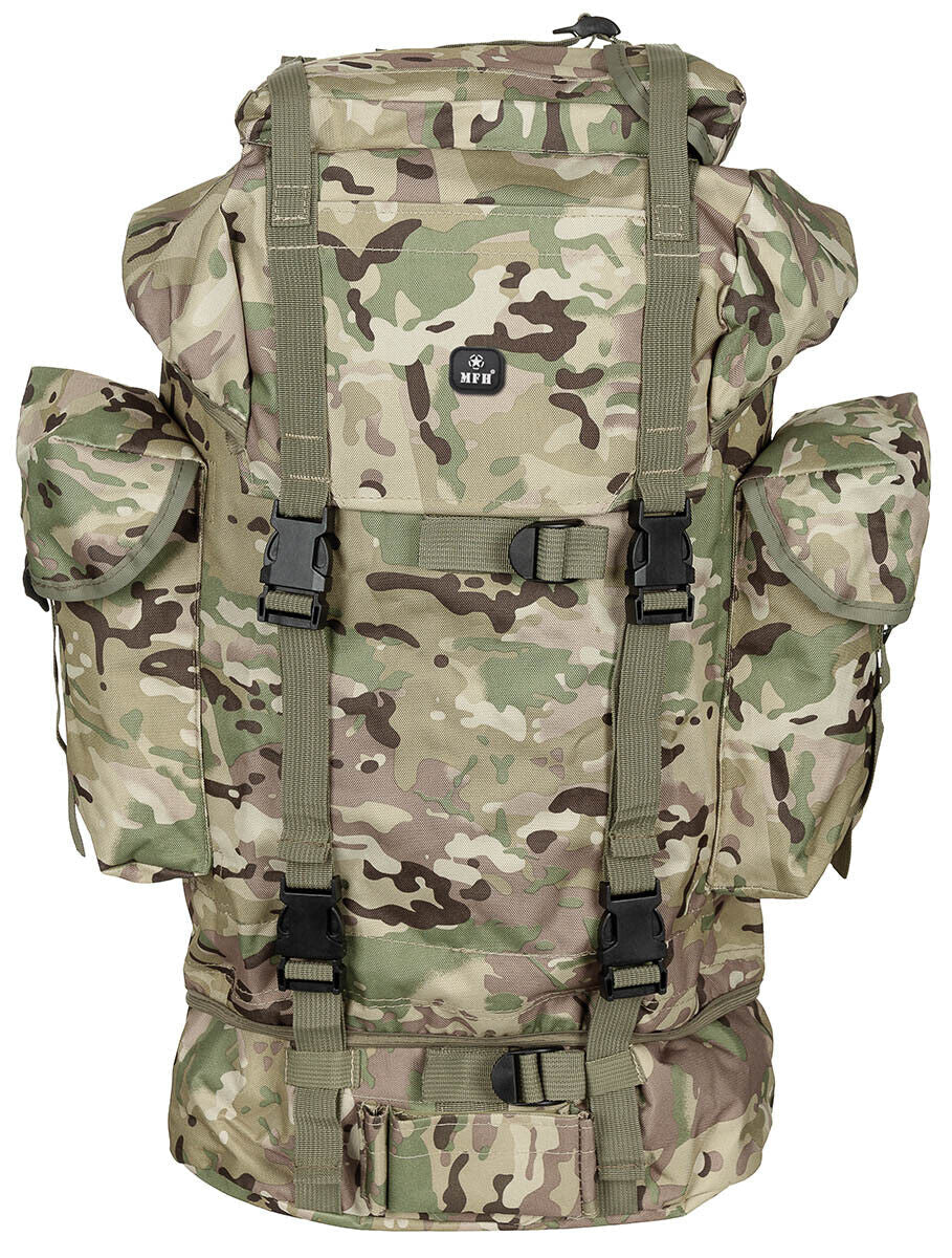 German Army 65L Combat OP-Camo Backpack Bundewehr MFH Tactical Airsoft