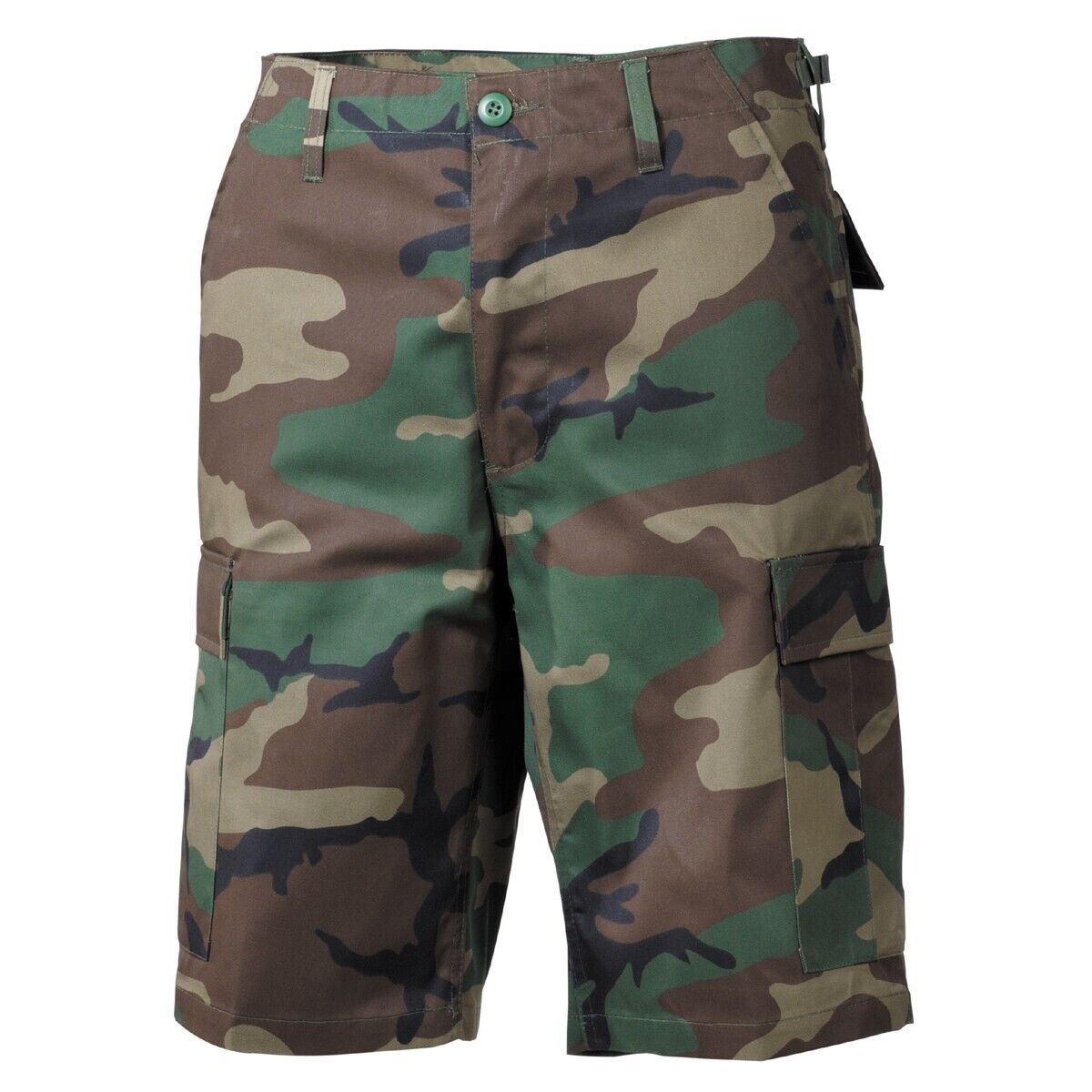 Shorts Bermuda Shorts Camo Military Army BDU Woodland Leg Pockets