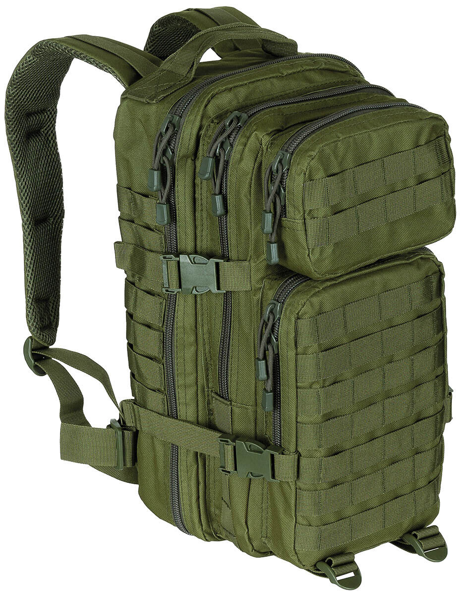 MFH US Assault I Basic 30 L backpack in OD green